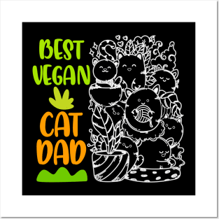 Best Vegan Cat Dad Posters and Art